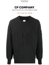 Lens Wappen Two Pocket Sweatshirt Black - CP COMPANY - BALAAN 3