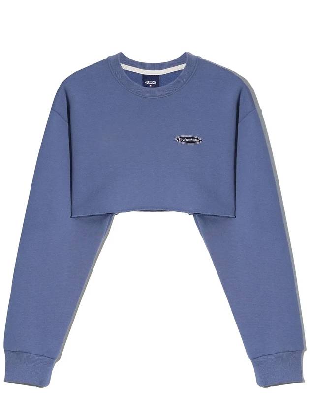 Underboob Sweatshirt Ash Blue - TAILOR STUDIO - BALAAN 4