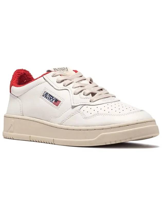 Medalist Red Tab Low Top Sneakers White - AUTRY - BALAAN 4