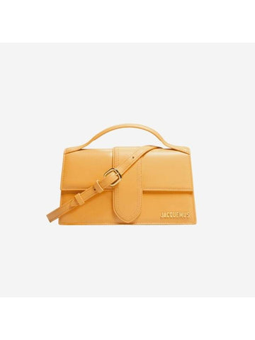 Le Grand Bambino Crossbody Flap Bag Dark Yellow - JACQUEMUS - BALAAN.