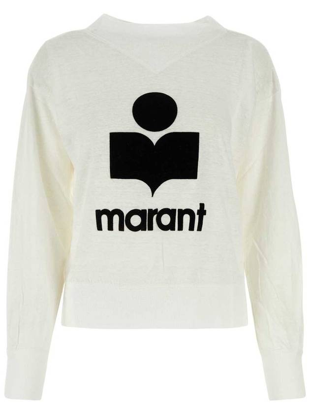 Kilsen Logo Print Sweatshirt White - ISABEL MARANT ETOILE - BALAAN 2