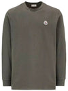 Logo Long Sleeve T-Shirt Olive - MONCLER - BALAAN 2