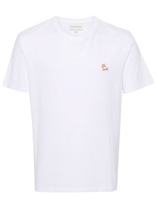 Chillax Fox Patch Regular Short Sleeve T-Shirt White - MAISON KITSUNE - BALAAN 2