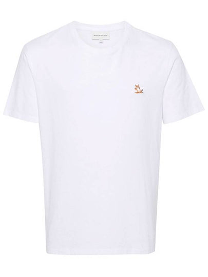 Chillax Fox Patch Regular Short Sleeve T-Shirt White - MAISON KITSUNE - BALAAN 2