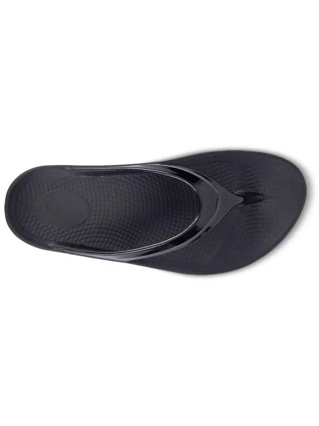 Ulala enamel flipflops black - OOFOS - BALAAN 5