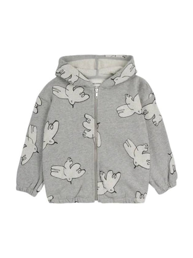 Freedom Bird Hooded Zip Up Jacket Grey - BOBO CHOSES - BALAAN 1