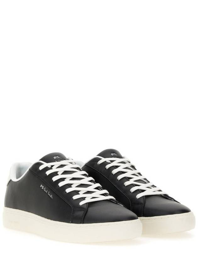 Rex Stripe Logo Low Top Sneakers Black - PAUL SMITH - BALAAN 3