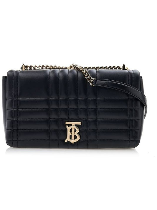 Lola Quilted Leather Medium Cross Bag Black - BURBERRY - BALAAN 2