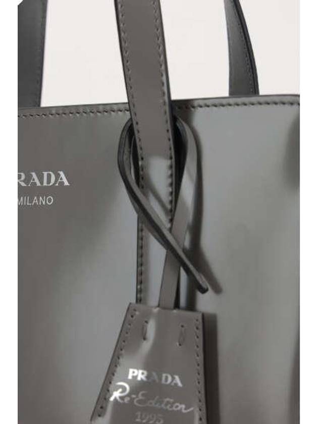 Re-Edition 1995 Brushed Leather Hand Mini Bag Grey - PRADA - BALAAN 6