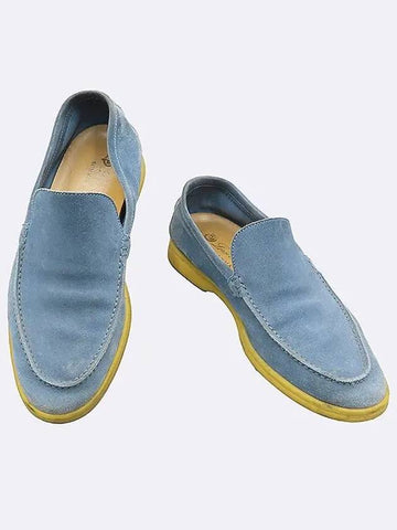 Smith Market Sky Blue Loafers Men s Shoes - LORO PIANA - BALAAN 1