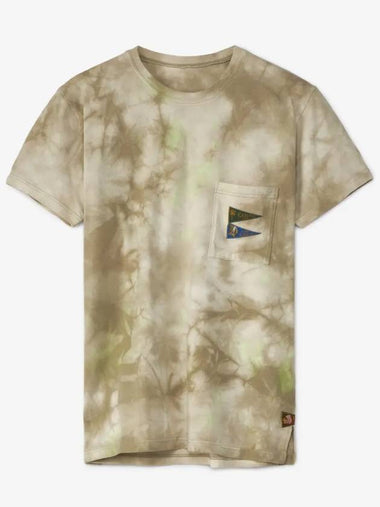 Capital Pennant 3 Flags T Shirt Smokey Green K2104SC127 - KAPITAL - BALAAN 1