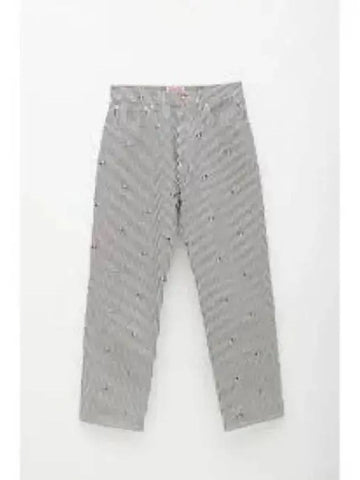 Rinse Striped Jogger Pants Blue Denim FD55DP4066J1DM - KENZO - BALAAN 1