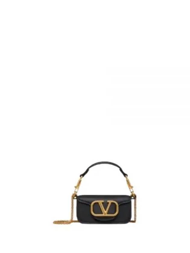 Rocco Micro Chain Shoulder Bag Black - VALENTINO - BALAAN 2