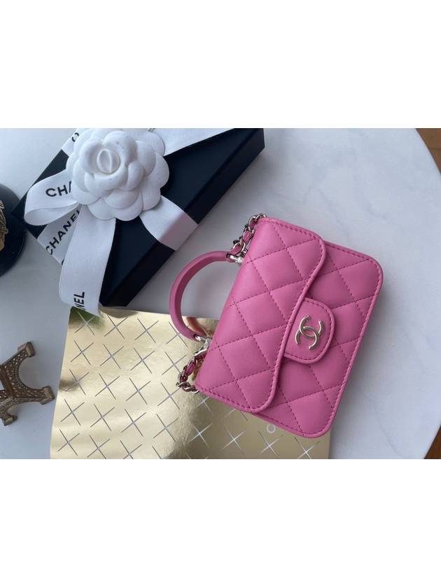 Top handle flap chain mini bag AP2200 pink color - CHANEL - BALAAN 2