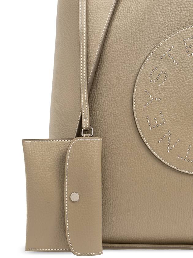 Stella McCartney Vegan Leather Shopper Bag Logo, Women's, Beige - STELLA MCCARTNEY - BALAAN 6