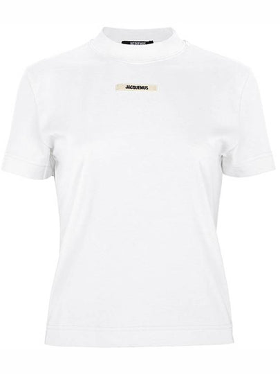 Le Gros Grain Short Sleeve T-Shirt White - JACQUEMUS - BALAAN 2