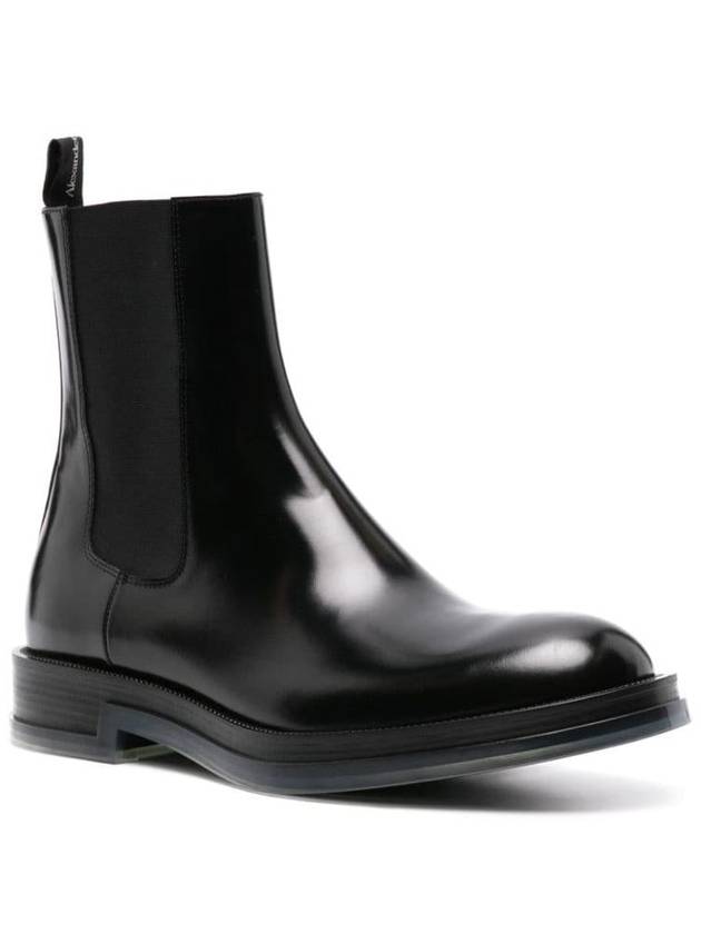 Float Transparent Sole Chelsea Boots Black - ALEXANDER MCQUEEN - BALAAN 4