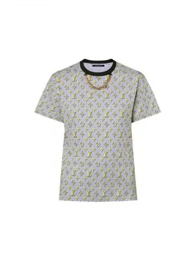 3D Monogram Short Sleeve T-Shirt Grey - LOUIS VUITTON - BALAAN 2