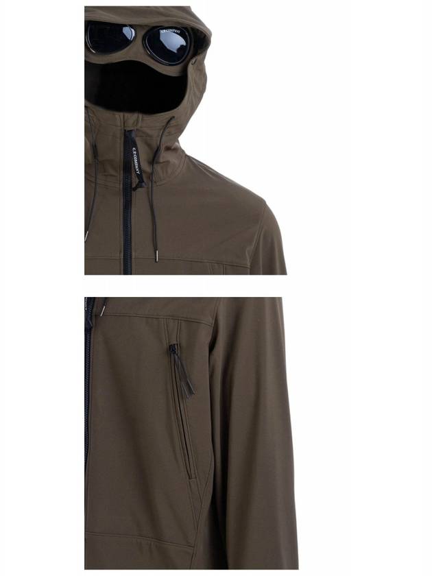 Men's Goggles Hooded Jacket Khaki - CP COMPANY - BALAAN 6