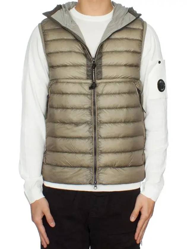 D.D. Shell Goggles Down Vest Beige - CP COMPANY - BALAAN 4