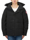 Wyndham Logo Patch Padding Black - CANADA GOOSE - BALAAN 3