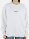 Women's Mini Logo Sweatshirt White - ACNE STUDIOS - BALAAN.