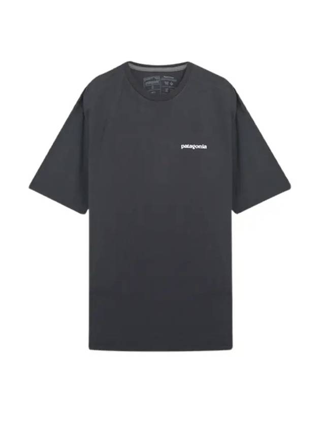 Mission Organic Short Sleeve T-Shirt Black - PATAGONIA - BALAAN 1