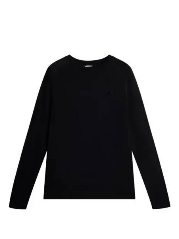 Brent Wool Long Sleeve AMJT10678 9999 Men s Tee - J.LINDEBERG - BALAAN 1