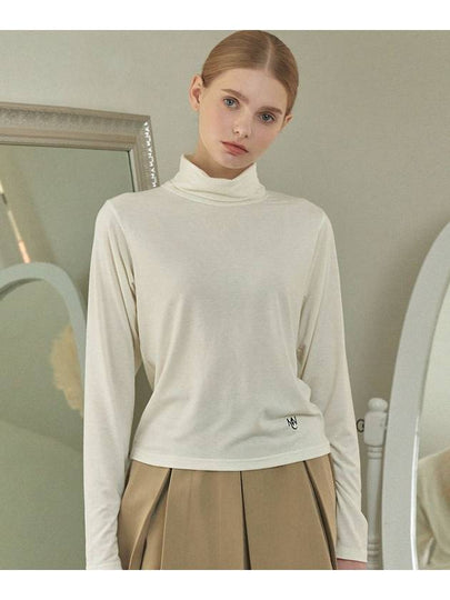 Women's Autumn Tint Turtleneck Long Ivory - MICANE - BALAAN 2