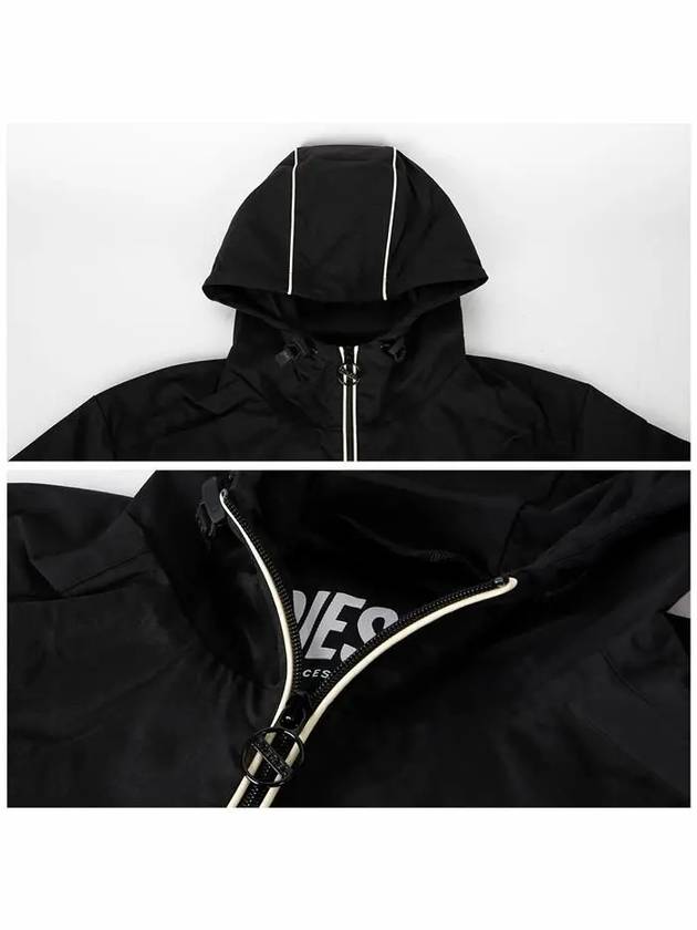 J Hives Contrast Piping Windbreaker Black - DIESEL - BALAAN 6