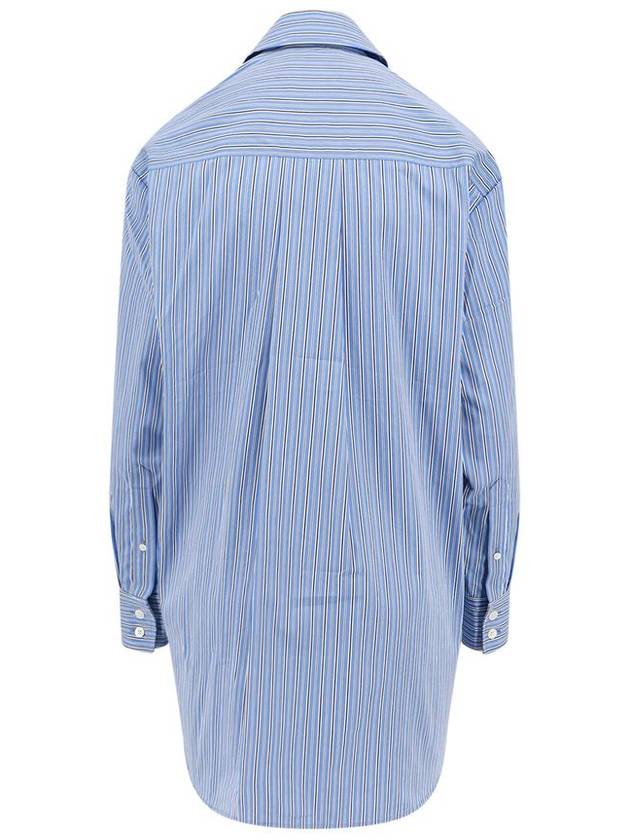 Cylvany Maxi Long Sleeve Shirt Blue - ISABEL MARANT - BALAAN 3