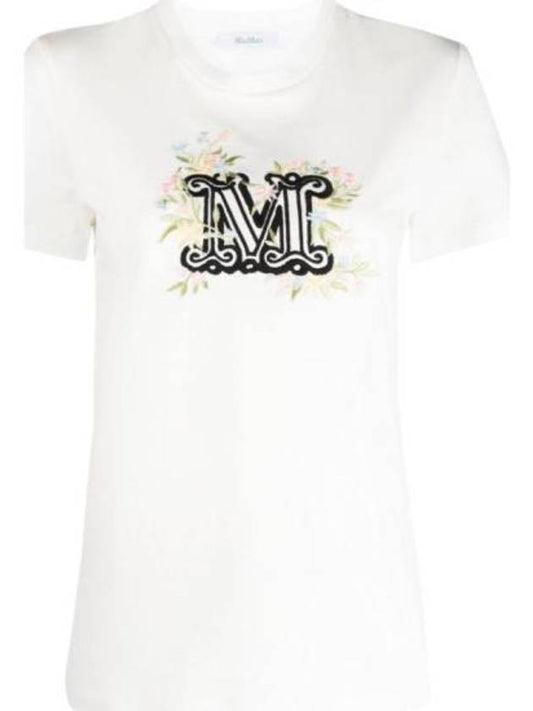 Women's Sacha Short Sleeve T-Shirt White - MAX MARA - BALAAN 1