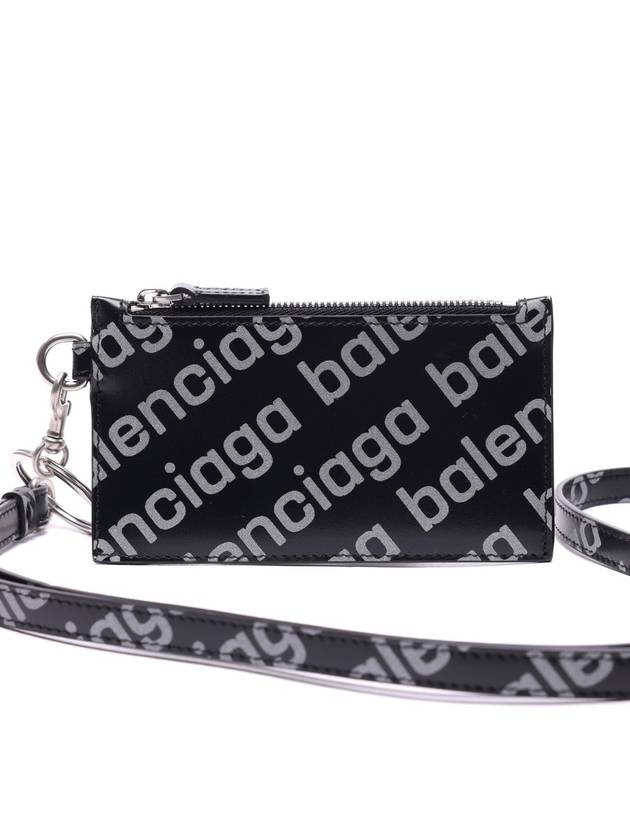 logo print strap card wallet - BALENCIAGA - BALAAN.