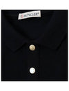 Moncler Baby Collar Long Sleeve Dress Navy - MONCLER - BALAAN 3