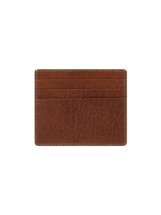 Women s Grainy Leather Card Holder Brown - BRUNELLO CUCINELLI - BALAAN 1