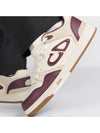 B57 Cream Smooth Calfskin Low Top Sneakers Red - DIOR - BALAAN 6