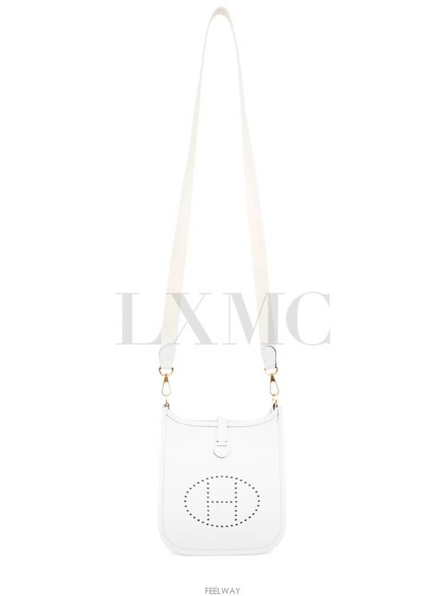 New White Evelyn 16 TPM Mini Cross Messenger - HERMES - BALAAN 5