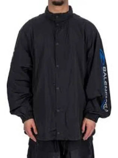 Logo Nylon Windbreaker Black - BALENCIAGA - BALAAN 2