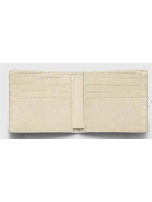 Logo GG Supreme Canvas Half Wallet Beige Ivory - GUCCI - BALAAN 3