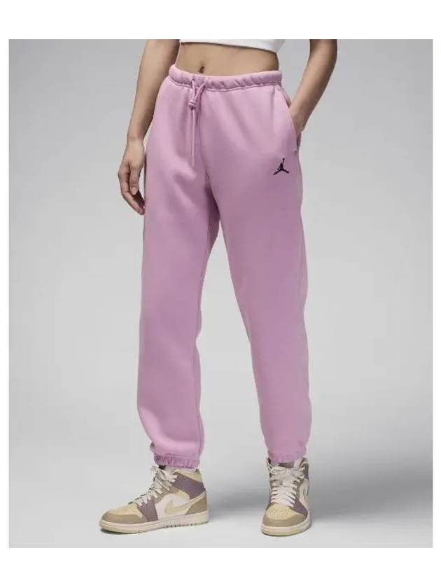 Jordan Brooklyn Fleece Pants 24 W Orchid Black FV7078 522 - NIKE - BALAAN 1