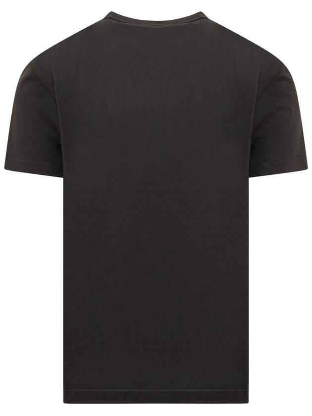 Logo Patch Crew Neck Cotton Short Sleeve T-Shirt Black - DOLCE&GABBANA - BALAAN 3