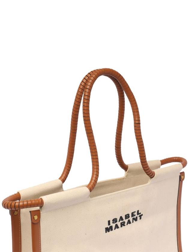 Toledo Canvas Tote Bag Neutral - ISABEL MARANT - BALAAN 5