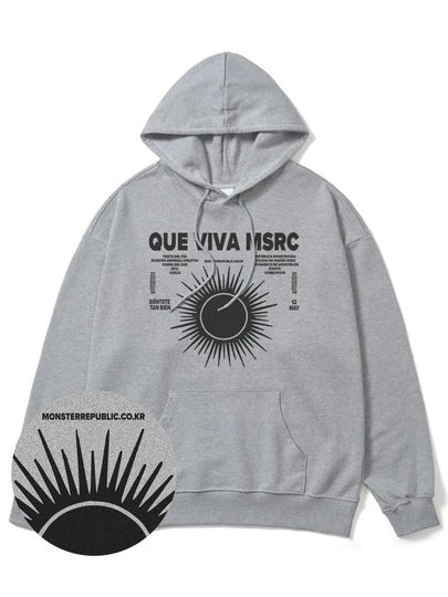 Viva MSRC Black Overfit Hoodie Grey - MONSTER REPUBLIC - BALAAN 2