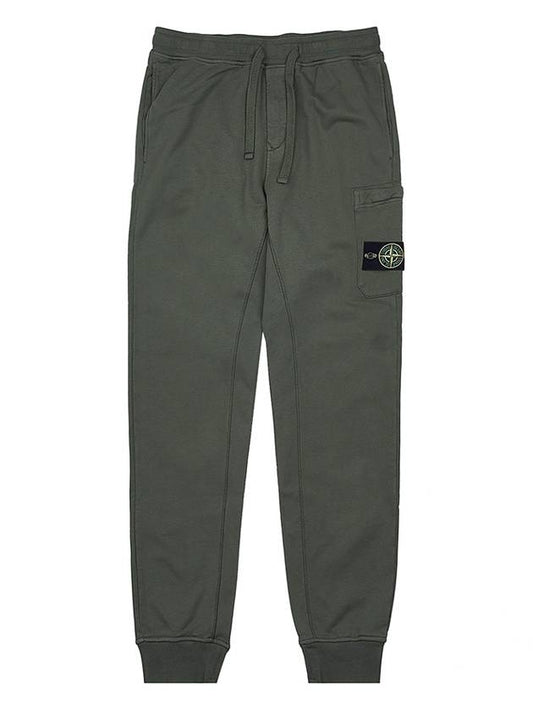 Compass Patch Cotton Track Pants Dark Green - STONE ISLAND - BALAAN 2