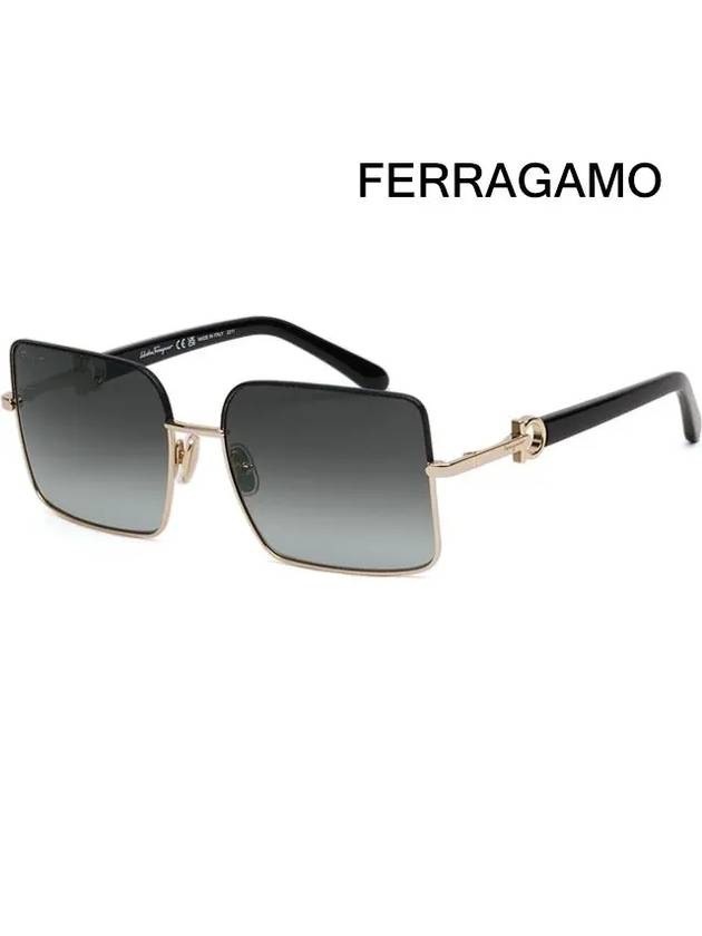 Salvatore Sunglasses SF302SL 703 GOLD BLACK - SALVATORE FERRAGAMO - BALAAN 8