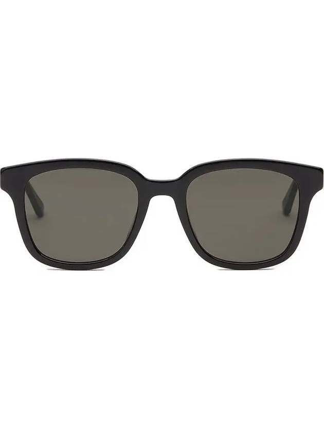 Eyewear Three Stripes Horn Rim Asian Fit Sunglasses Black - GUCCI - BALAAN 4