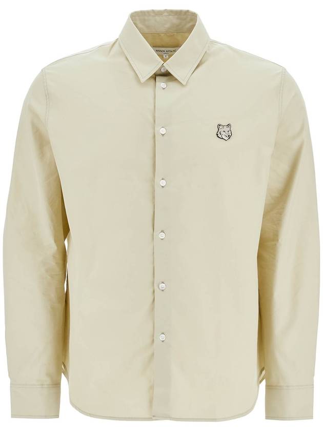 Men's Fox Head Relaxed Long Sleeve Shirt Ash Tree - MAISON KITSUNE - BALAAN 2