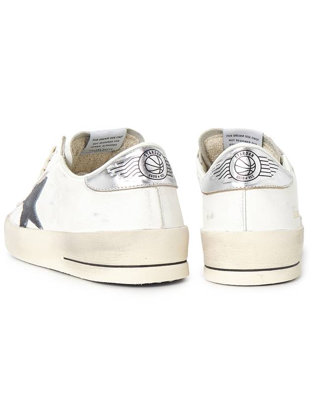 Stardan Leather Low Top Sneakers White Grey - GOLDEN GOOSE - BALAAN 8