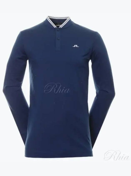 Tyson Golf Collar Long Sleeve T-Shirt Navy - J.LINDEBERG - BALAAN 2