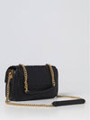 Baguette Medium Nappa Leather Chain Shoulder Bag Black - FENDI - BALAAN 4